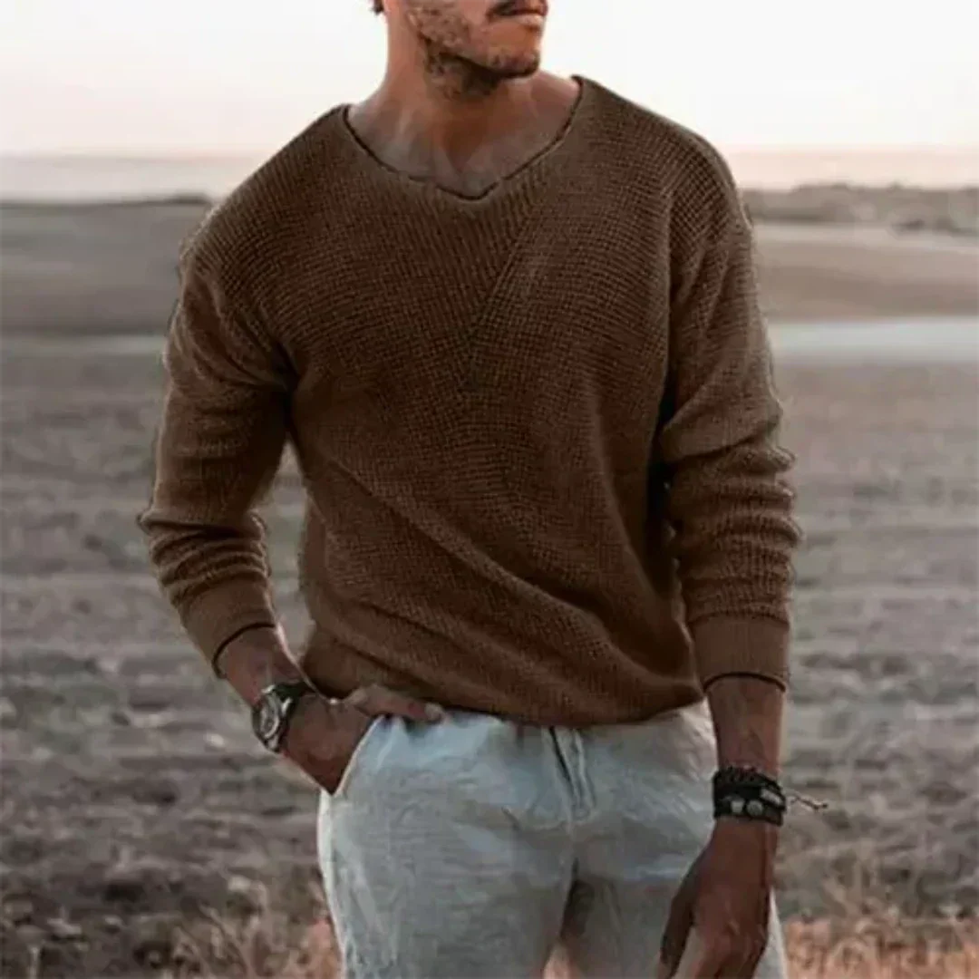 Mune Fashion | Warmer men's knitted sweater with long sleeves