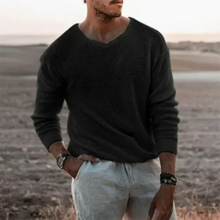 Mune Fashion | Warmer men's knitted sweater with long sleeves