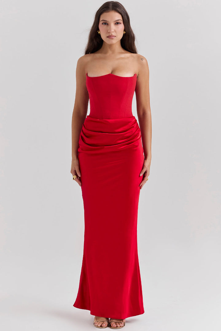 Mune | Elegant Strapless Corset Dress