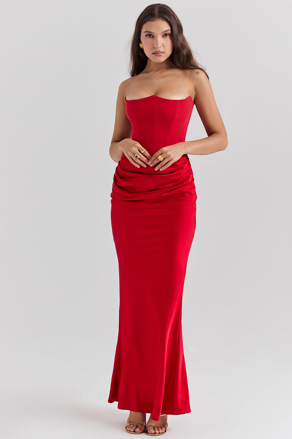 Mune | Elegant Strapless Corset Dress