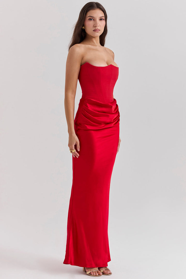 Mune | Elegant Strapless Corset Dress