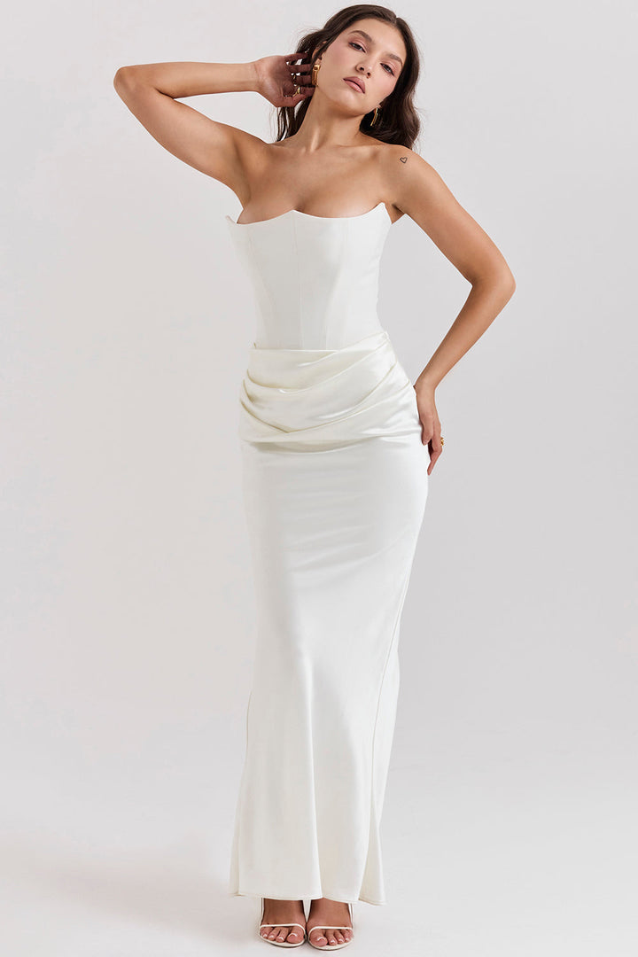 Mune | Elegant Strapless Corset Dress
