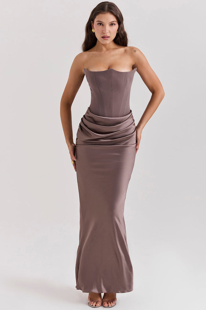 Mune | Elegant Strapless Corset Dress
