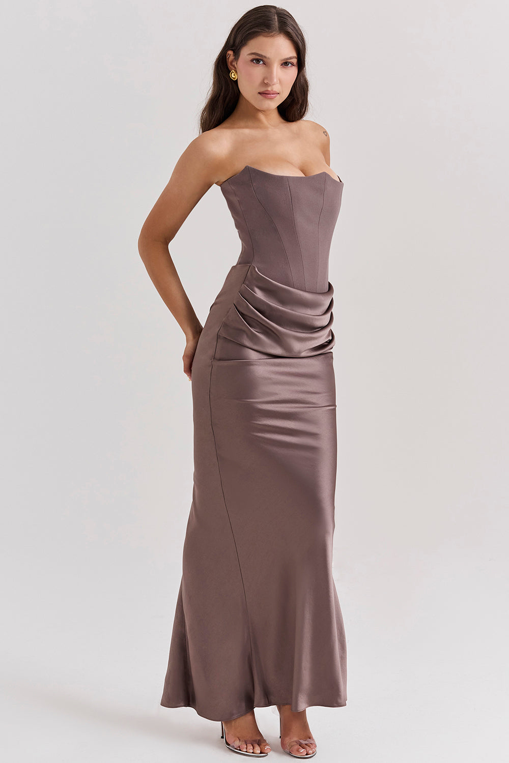 Mune | Elegant Strapless Corset Dress