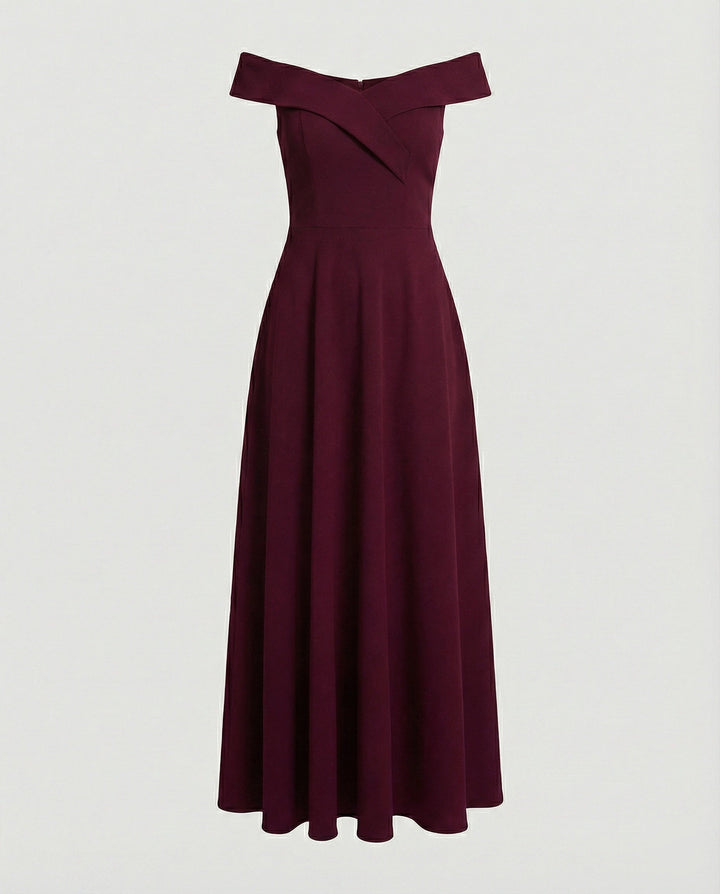 Mune Fashion | Elegant Off-Shoulder Long Catwalk Evening Dress