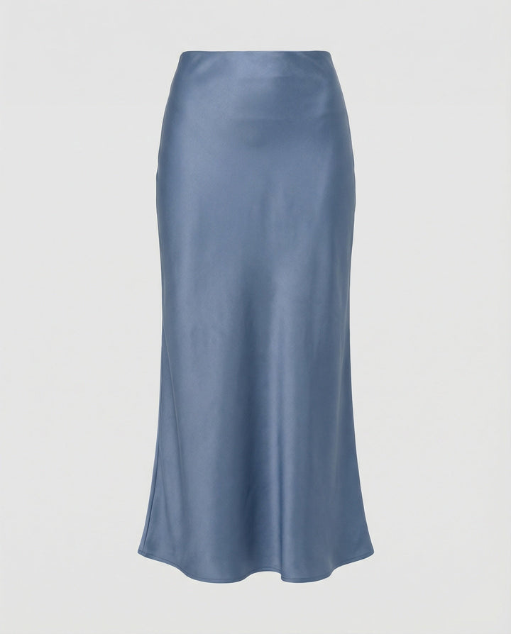 Women's Maxi Skirt Satin High Waist