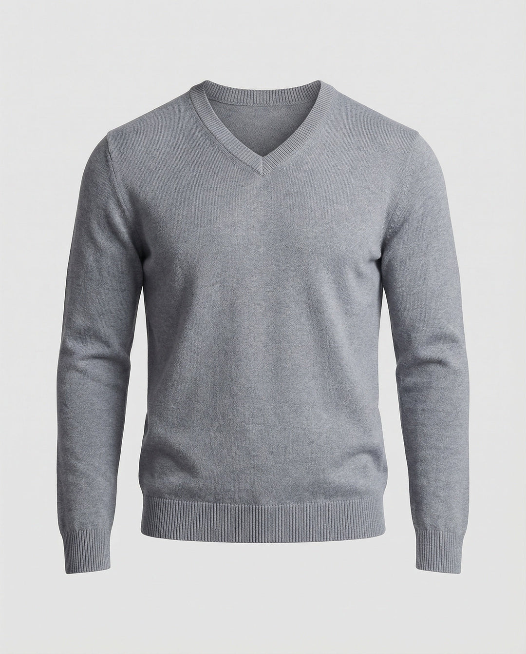 Men's V-neck fine knit sweater Mune Fashion