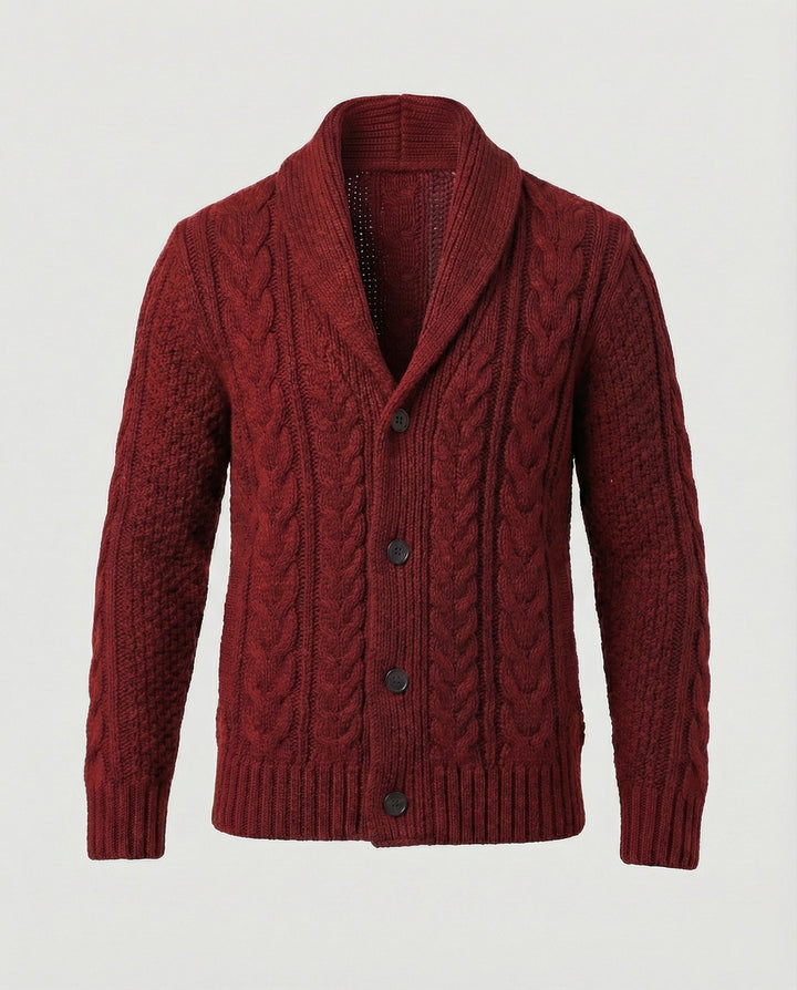 Warm Cable Knit Cardigan