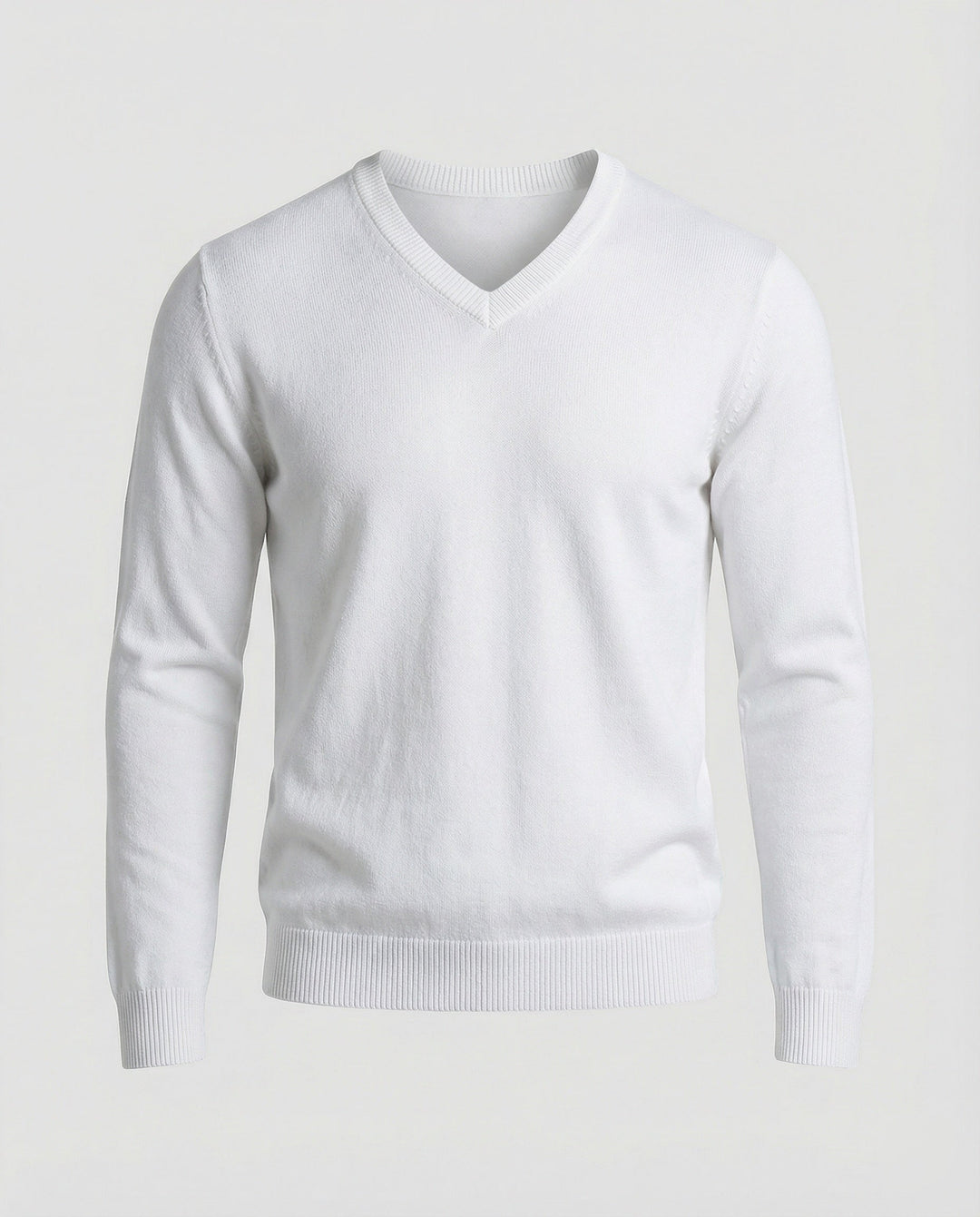 Men's V-neck fine knit sweater Mune Fashion