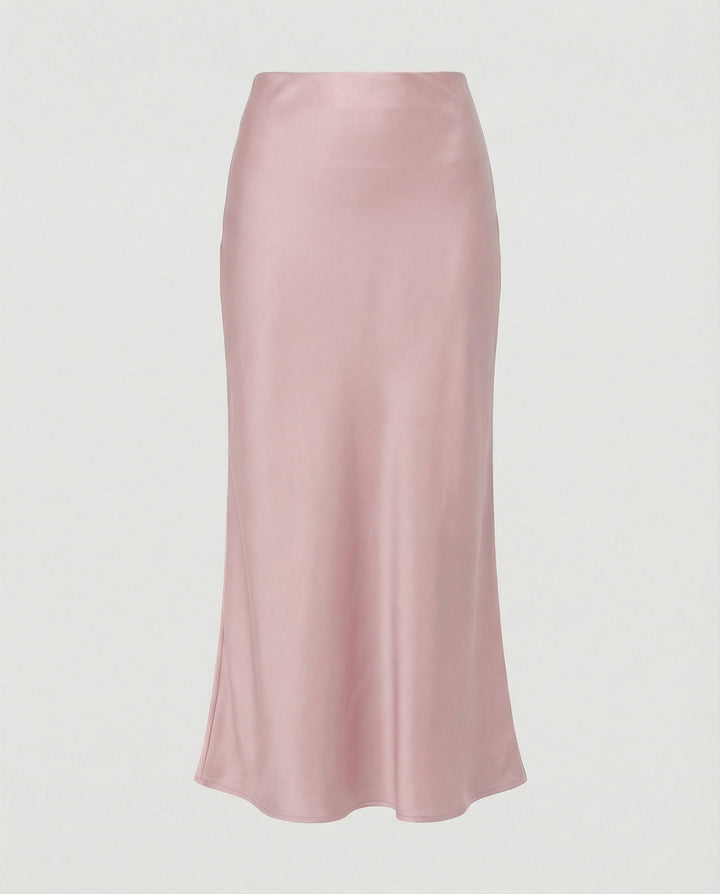 Women's Maxi Skirt Satin High Waist