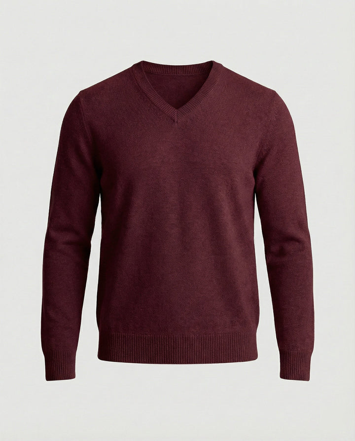 V-Neck Fine Knit Men