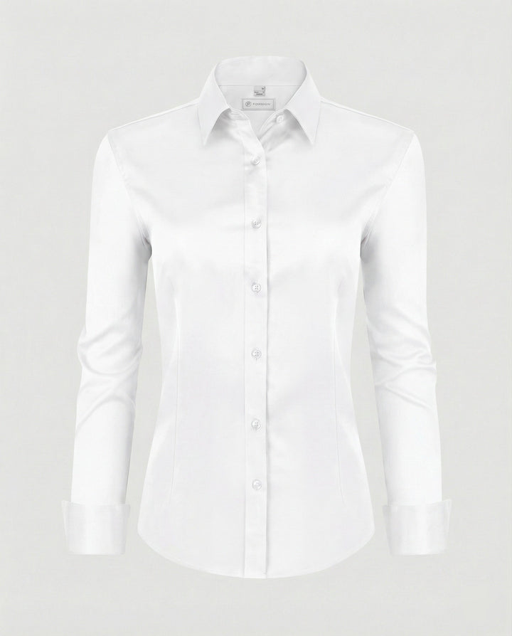 Women's shirt blouse stretch fitted