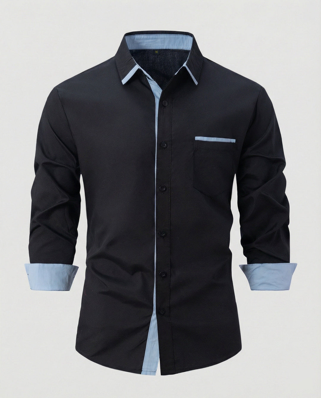 Long sleeve shirt men business with Kent collar