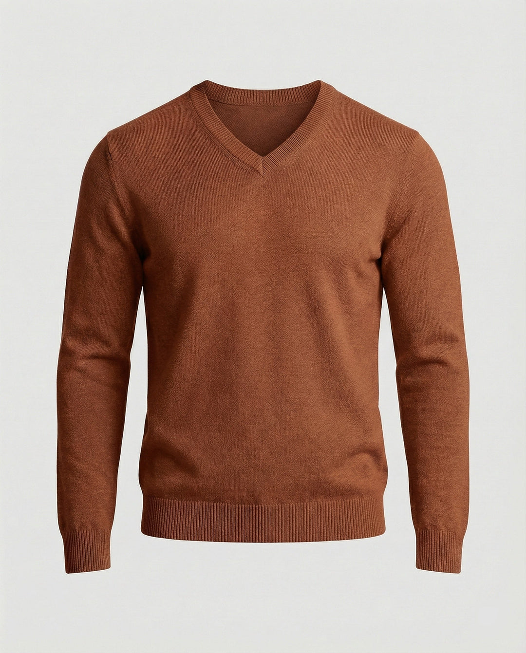 Men's V-neck fine knit sweater Mune Fashion