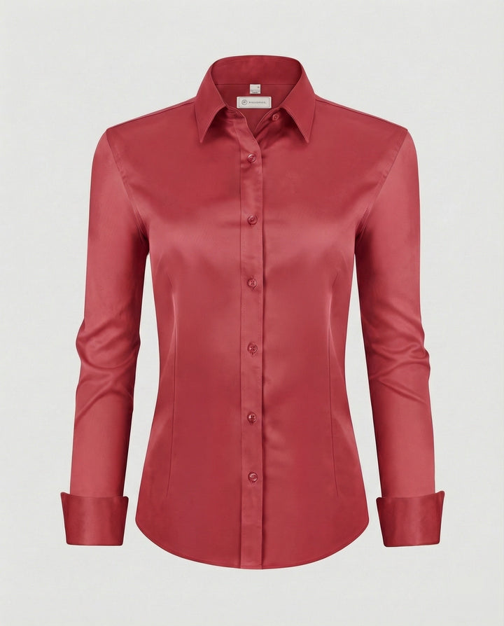 Women's shirt blouse stretch fitted