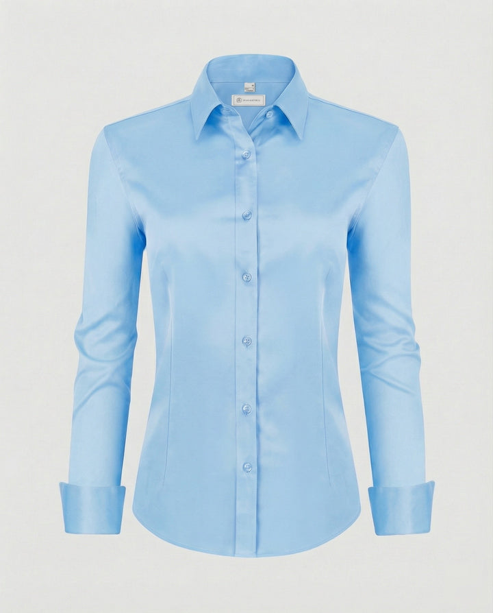Women's shirt blouse stretch fitted