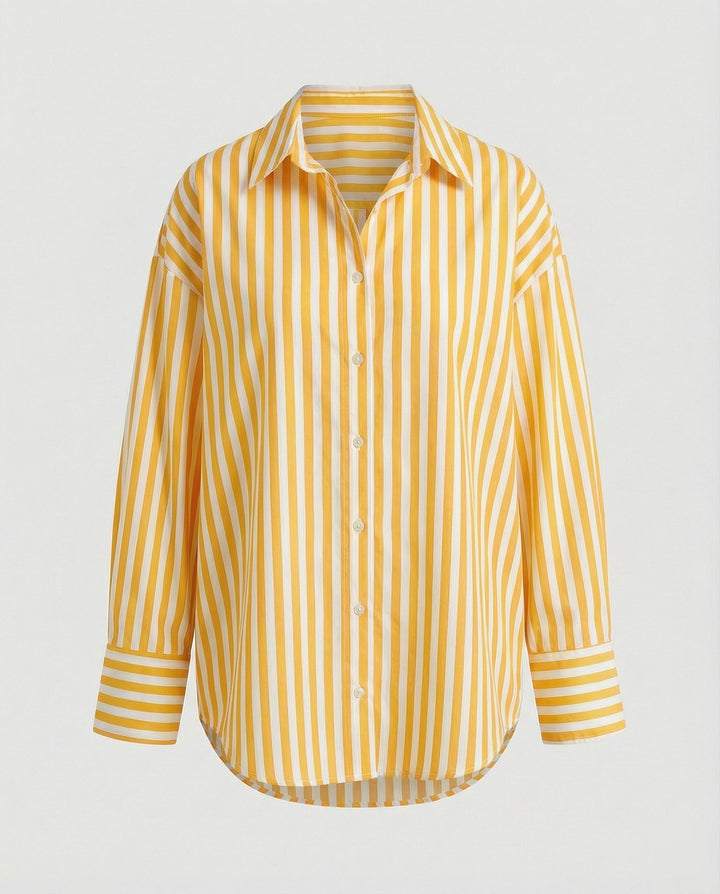 Women's Striped Blouse Loose
