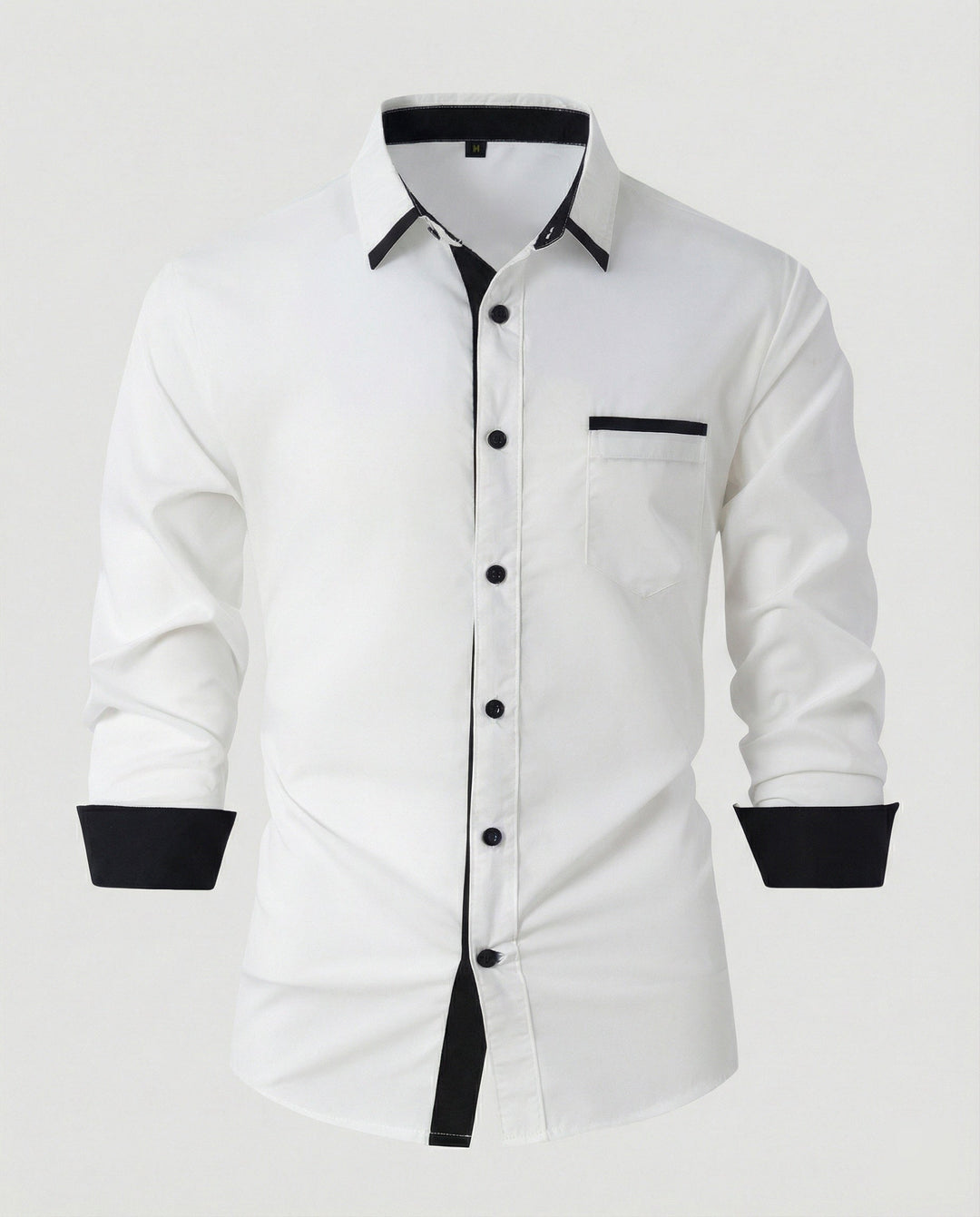 Long sleeve shirt men business with Kent collar