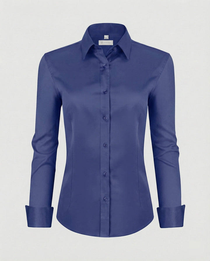 Women's shirt blouse stretch fitted
