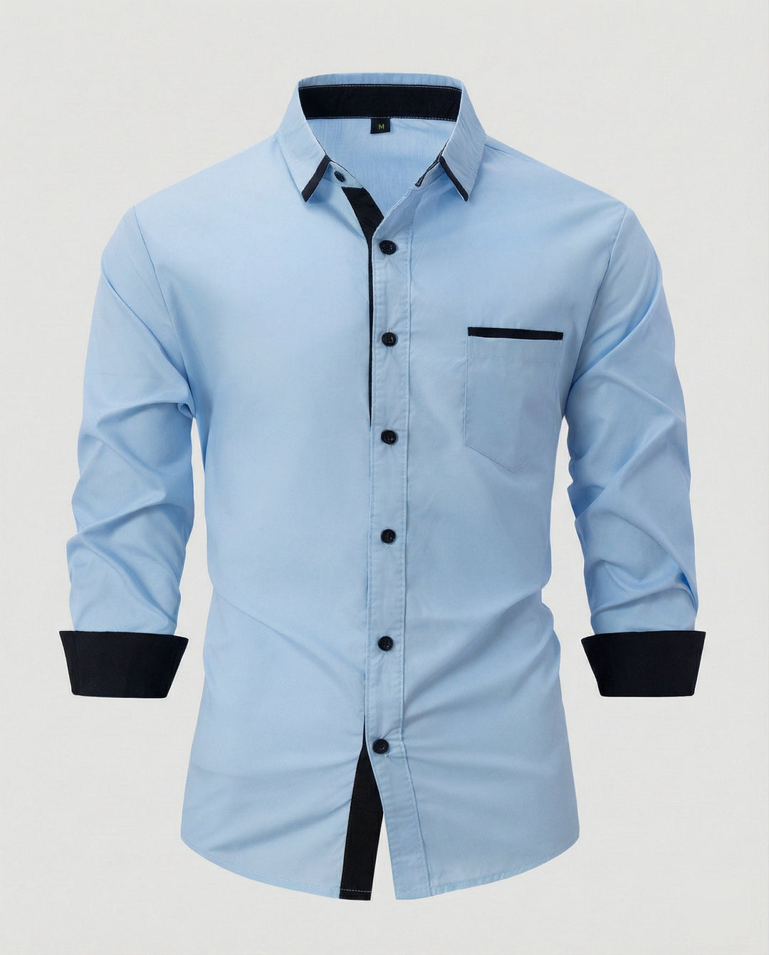 Long sleeve shirt men business with Kent collar