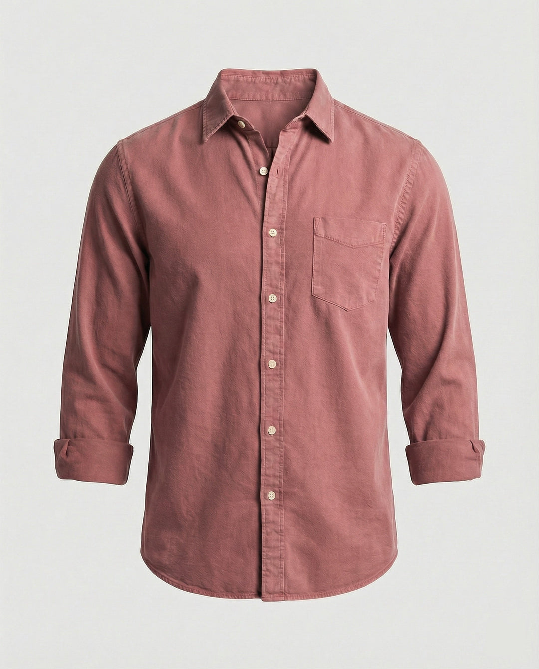 Long sleeve shirt men classic with chest pocket