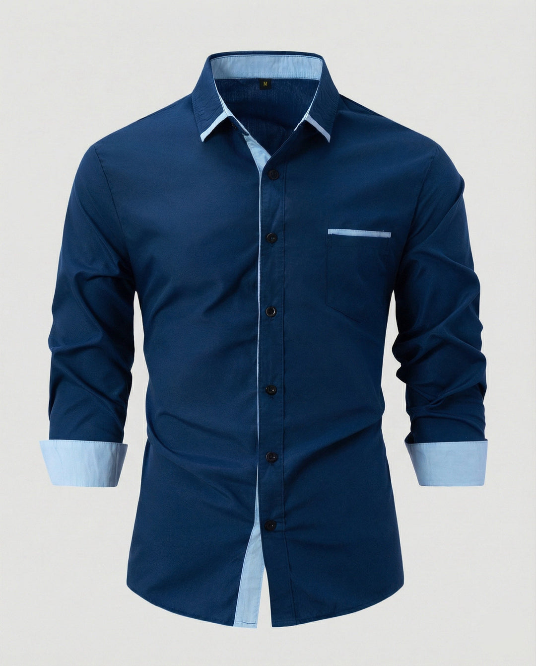 Long sleeve shirt men business with Kent collar