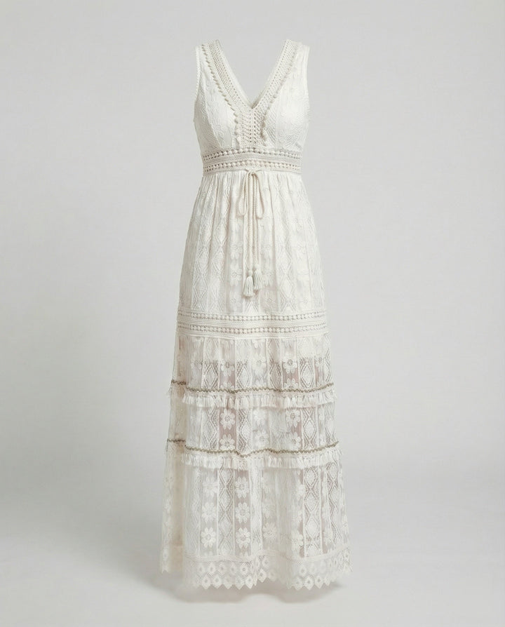 Mune Fashion | Graceful Boho Lace Dress for Summer