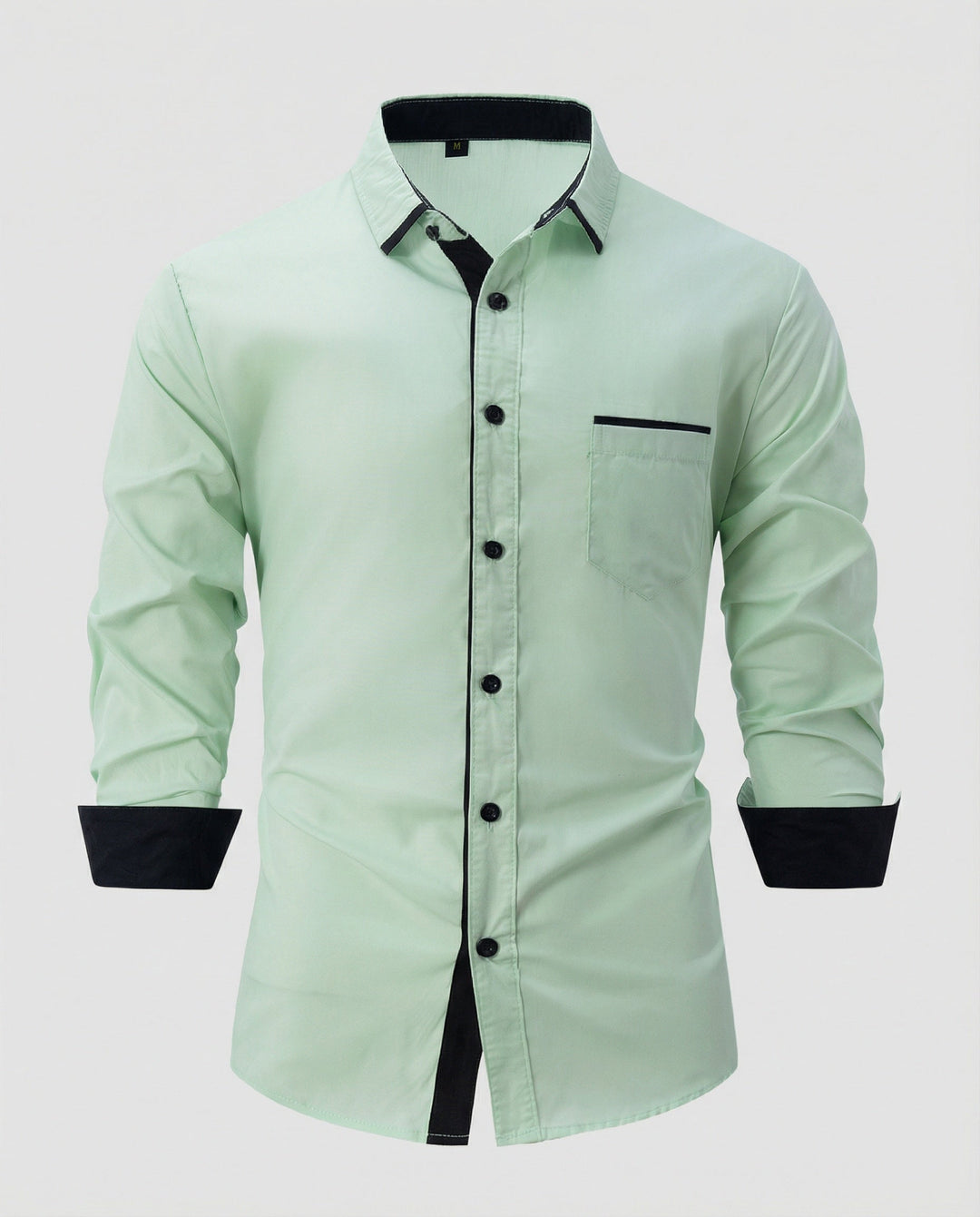 Long sleeve shirt men business with Kent collar