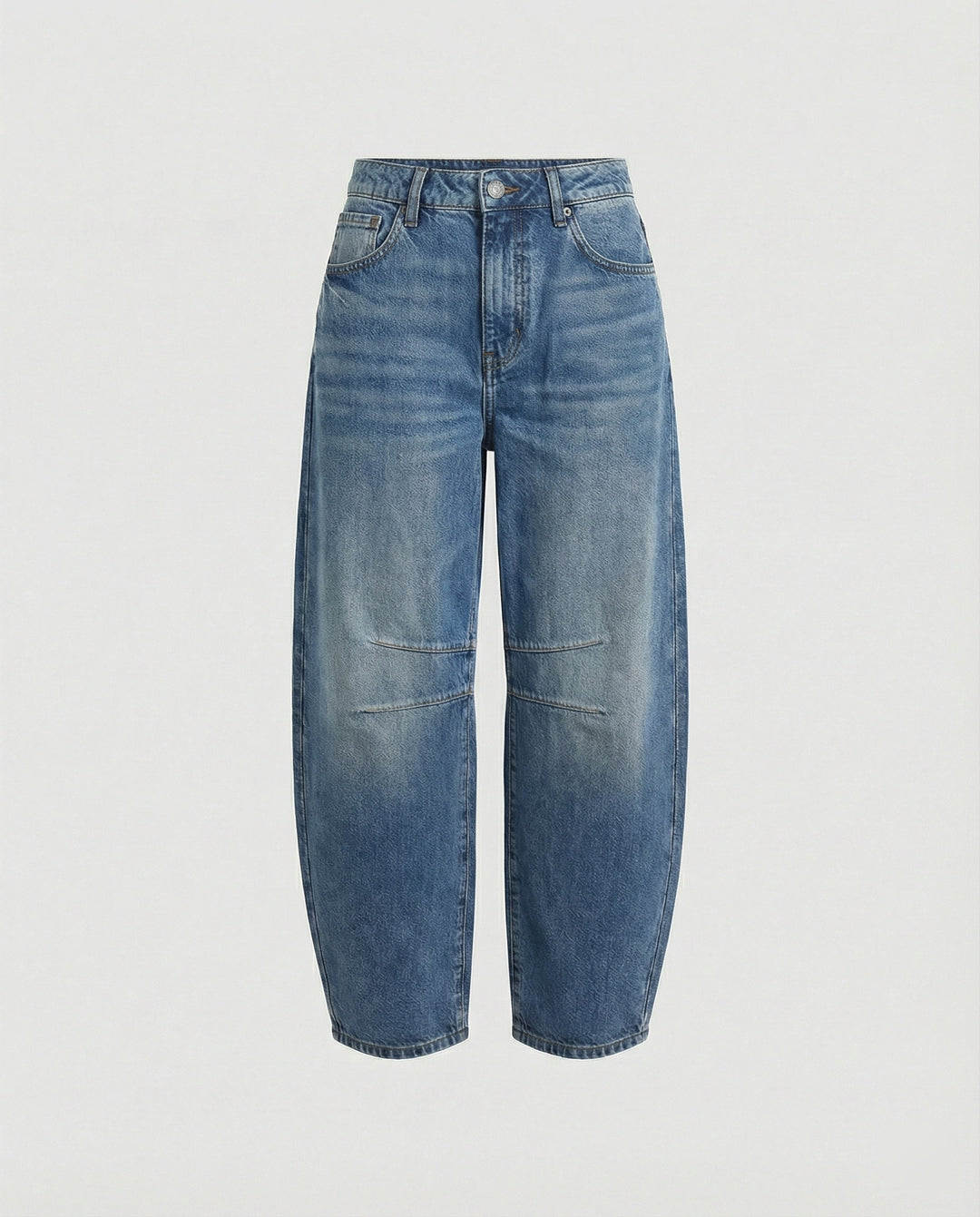 Mune Fashion | Mid Rise Barrel Jeans for Women
