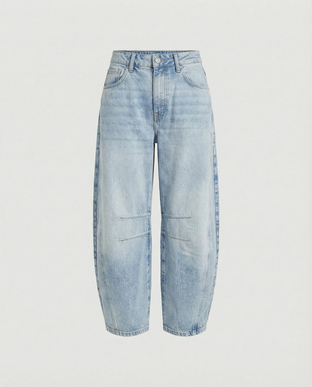 Mune Fashion | Mid Rise Barrel Jeans for Women