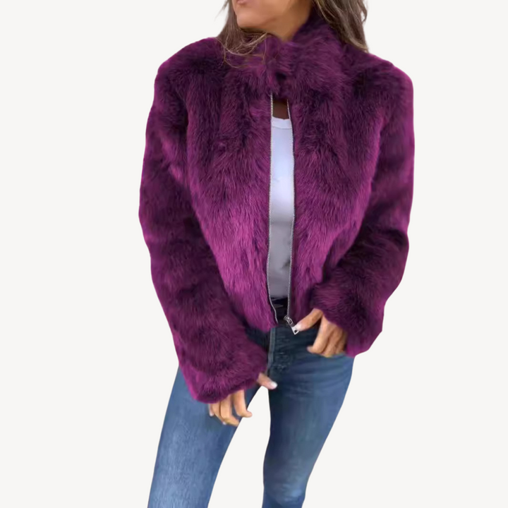 Mune | Women's Faux Fur Zip-Up Jacket