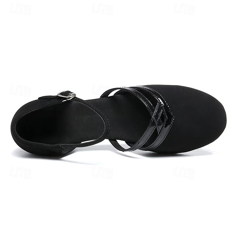 Mune Fashion | Modern dance shoes for women - Black - High-quality suede