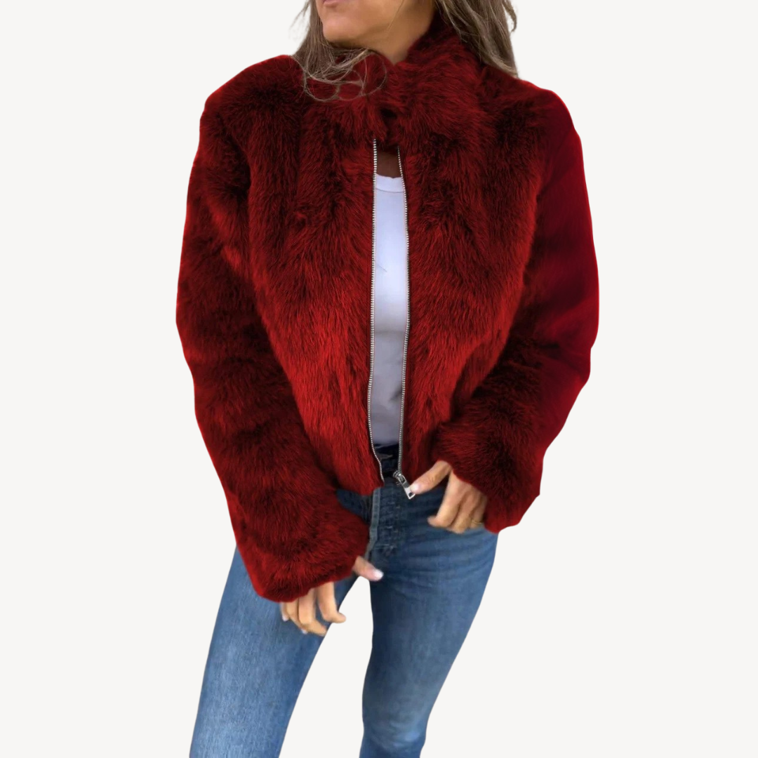 Mune | Women's Faux Fur Zip-Up Jacket