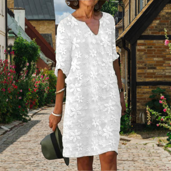 Women Casual Floral Pattern Midi Dress