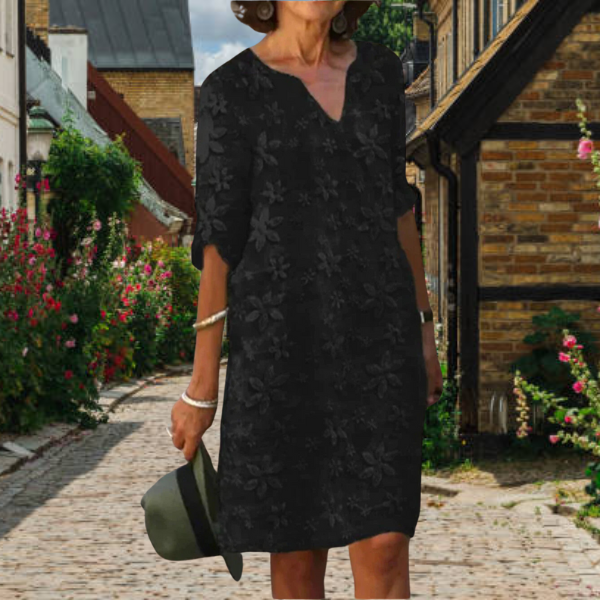 Women Casual Floral Pattern Midi Dress