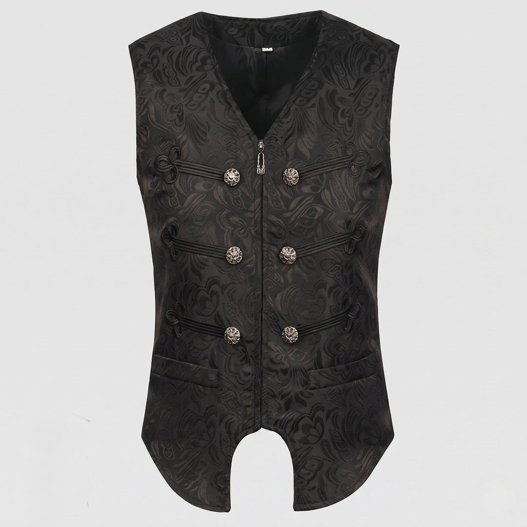 Women Casual Leather Vest with Fringe and Buttons Mune Fashion