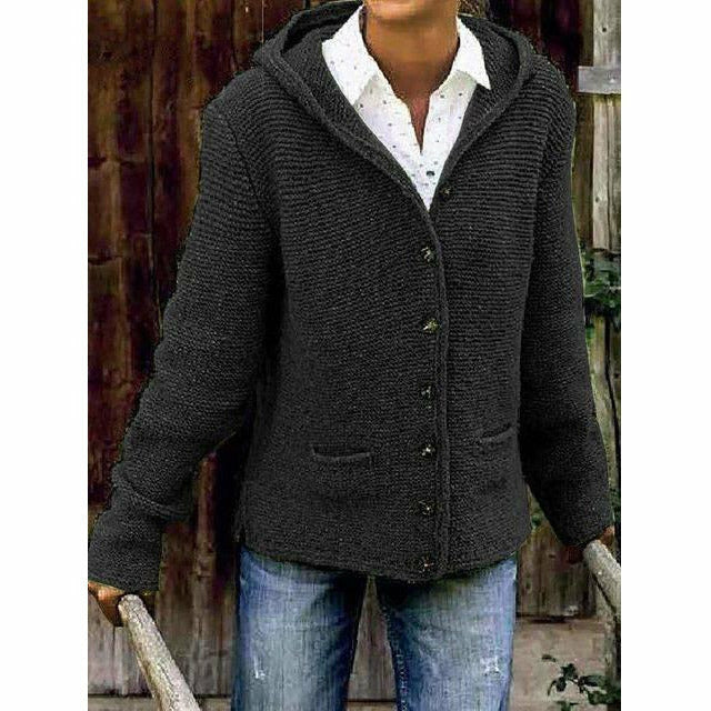 Mune | Hooded Knit Coat