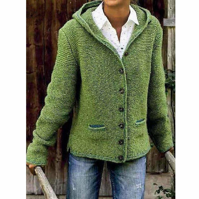 Mune | Hooded Knit Coat
