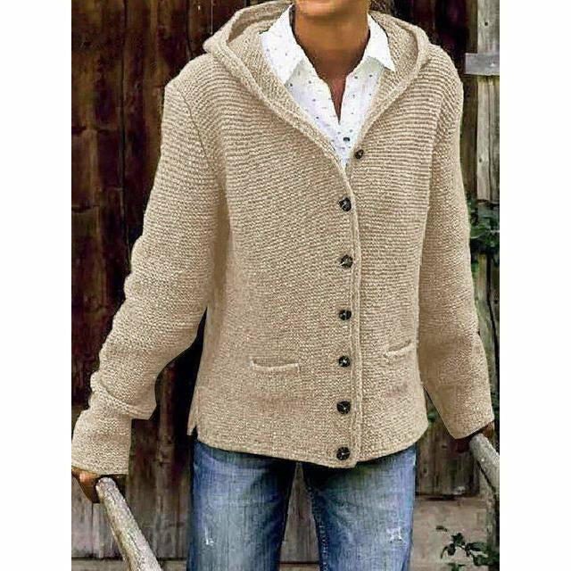 Mune | Hooded Knit Coat