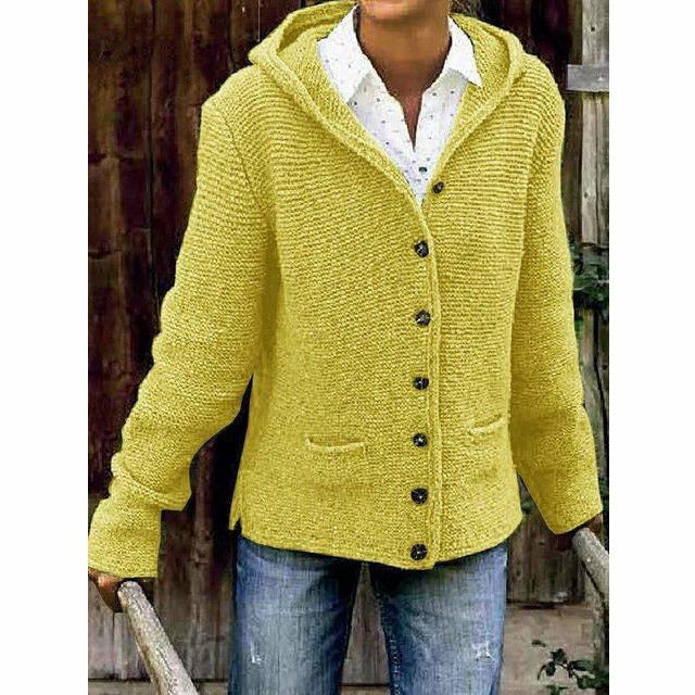 Mune | Hooded Knit Coat