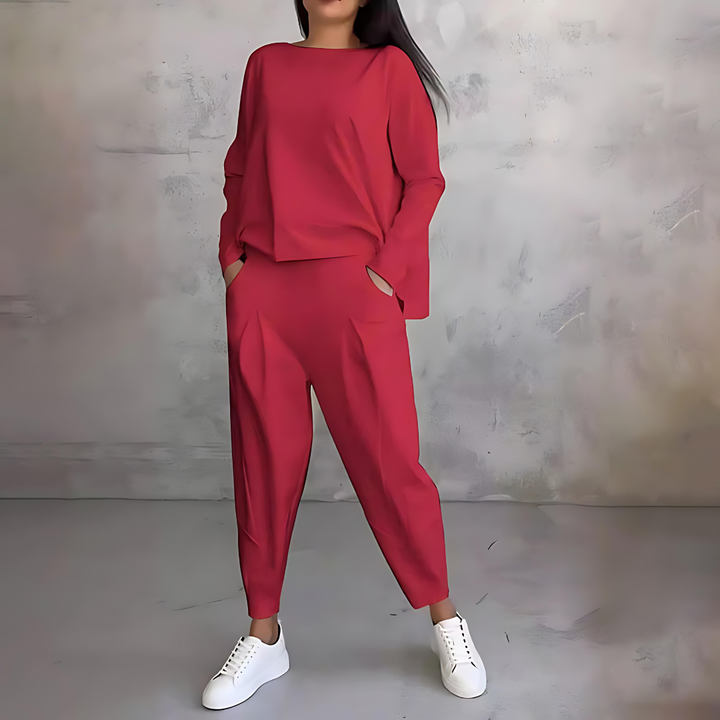 Women’s Casual Loose-Fit Top And Pants