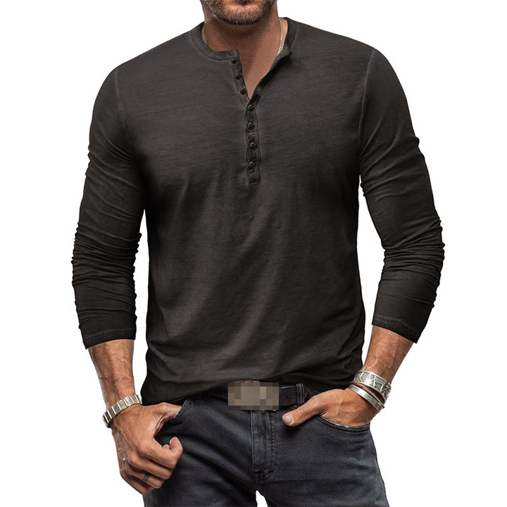 Mune Fashion - Henley shirt for men with long sleeves