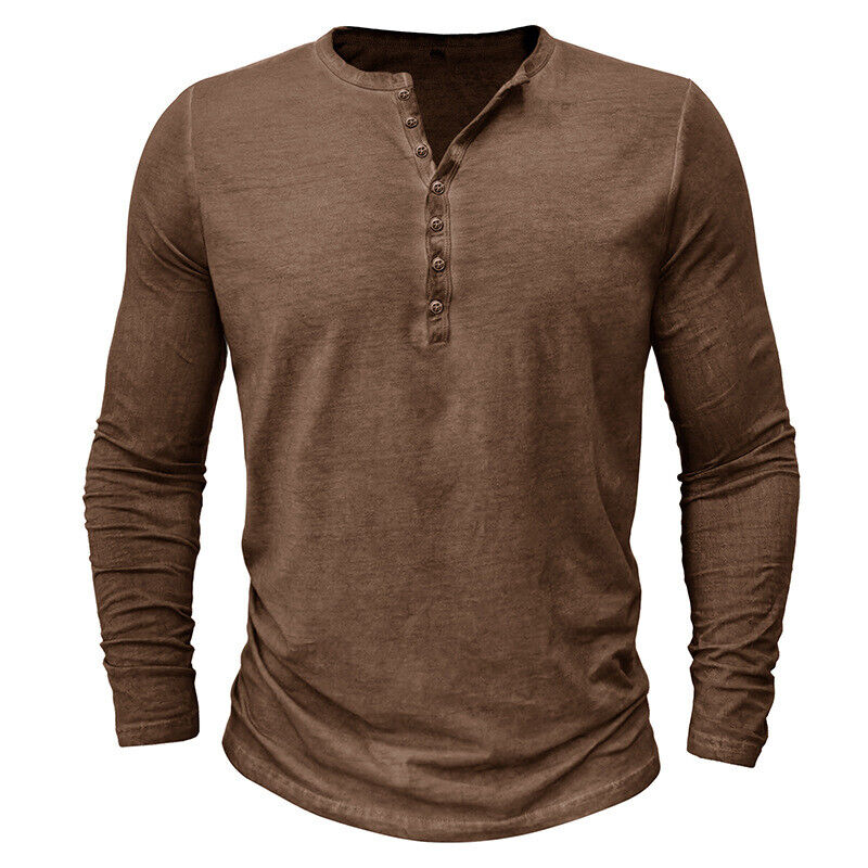 Mune Fashion - Henley shirt for men with long sleeves