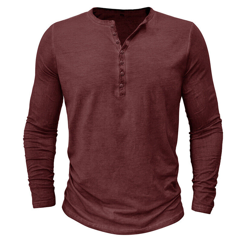 Mune Fashion - Henley shirt for men with long sleeves
