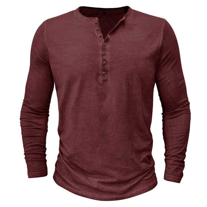 Mune Fashion - Henley shirt for men with long sleeves