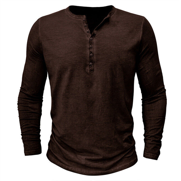 Mune Fashion - Henley shirt for men with long sleeves