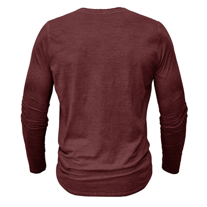 Mune Fashion - Henley shirt for men with long sleeves