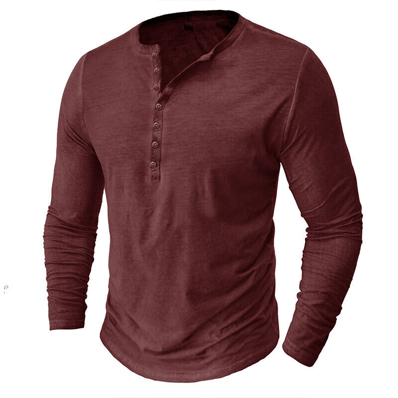 Mune Fashion - Henley shirt for men with long sleeves