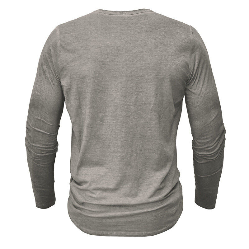 Mune Fashion - Henley shirt for men with long sleeves