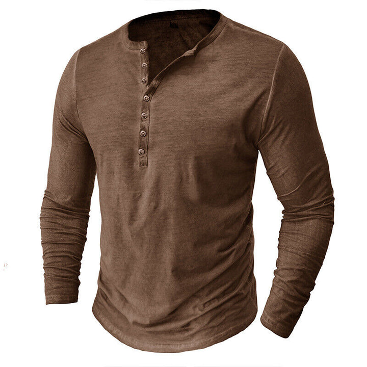 Mune Fashion - Henley shirt for men with long sleeves